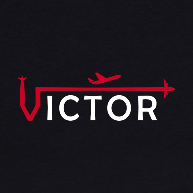 VICTOR Aviation Phonetic Alphabet Pilot Airplane by For HerHim